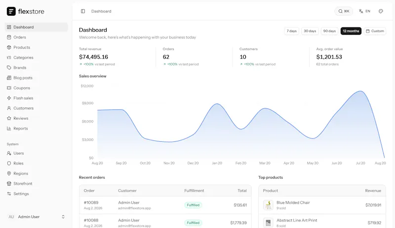 FlexStore - Self-hosted eCommerce screenshot 2