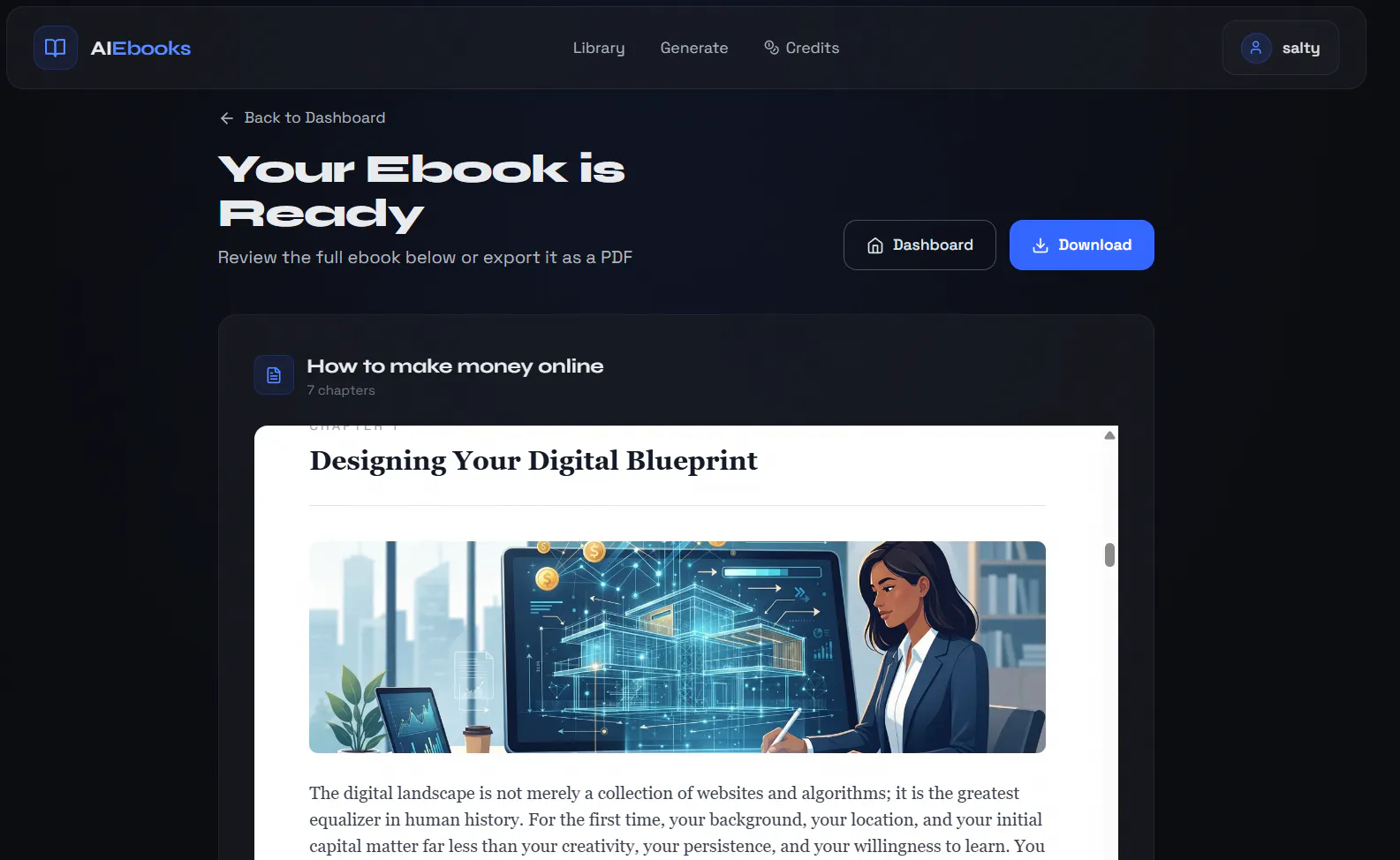 AI Ebook website gallery image