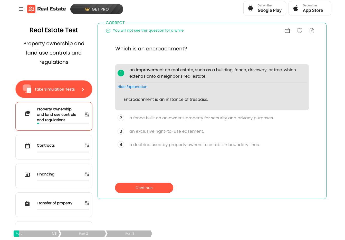 Média Site Web de test de pratique immobilière - Nous avons construit ce site Web pour aider les utilisateurs à réussir le test immobilier 4
