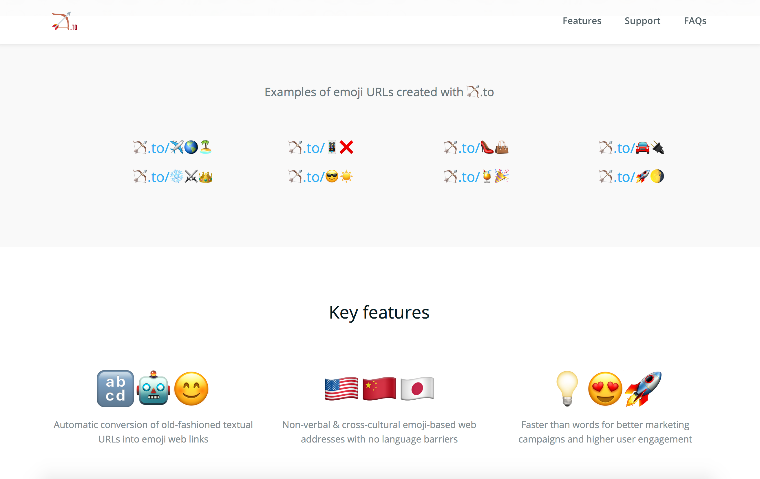 🏹.to The Smartest Emoji URL shortener 🤓🔗🗜 Product Hunt