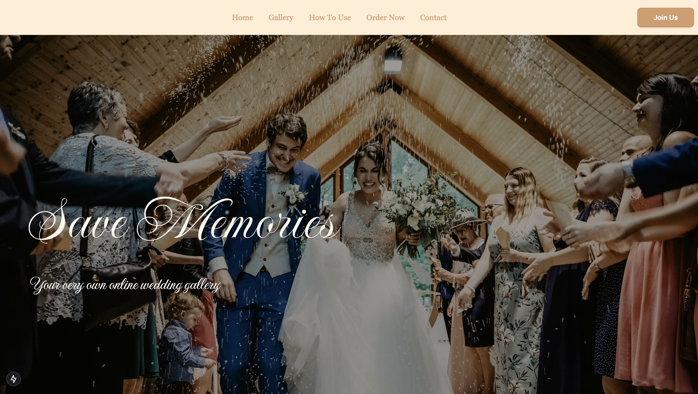 Mídia 1 de Salve memórias - Galeria de casamento online personalizada