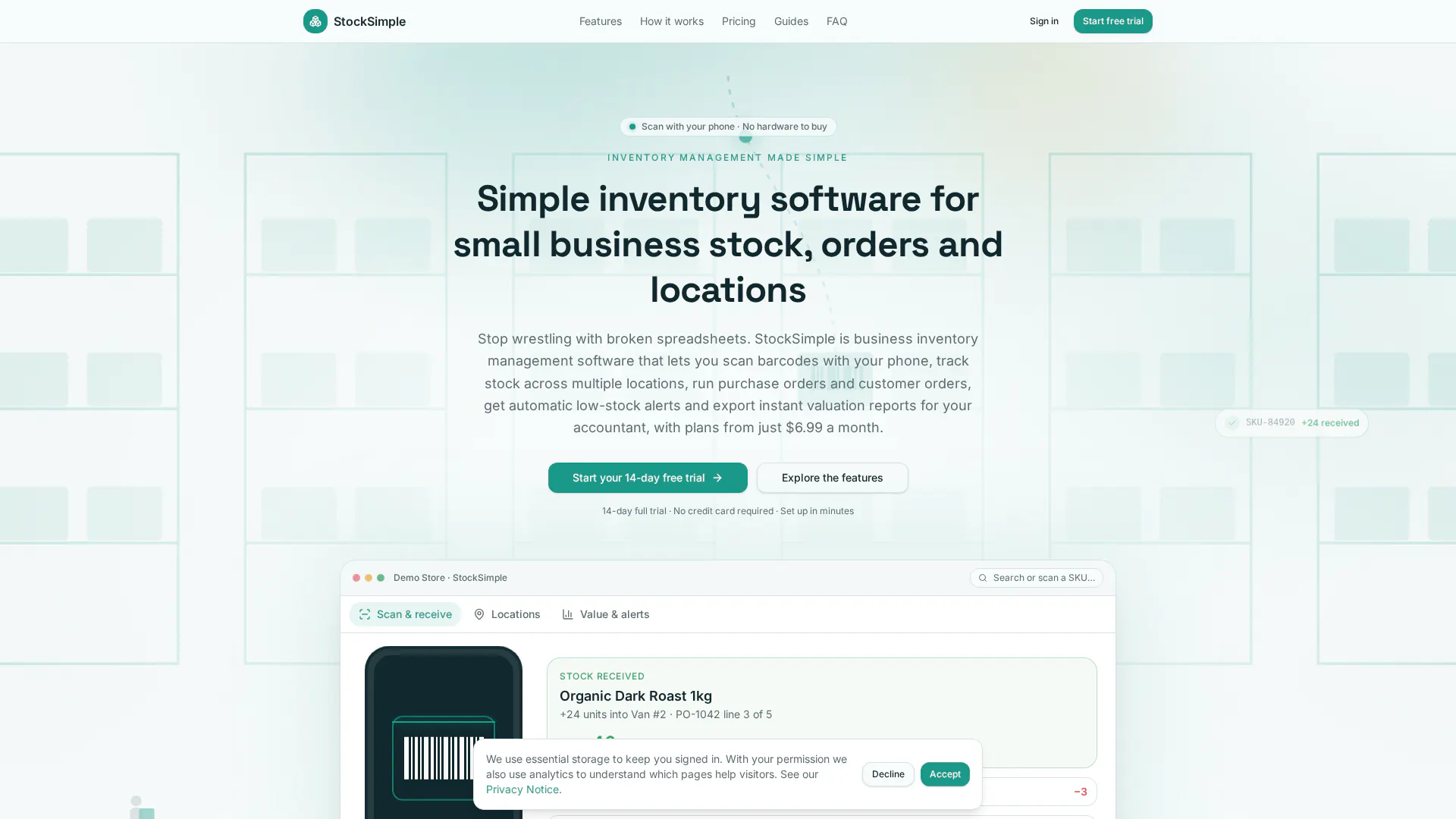 StockSimpleInventory.com gallery image