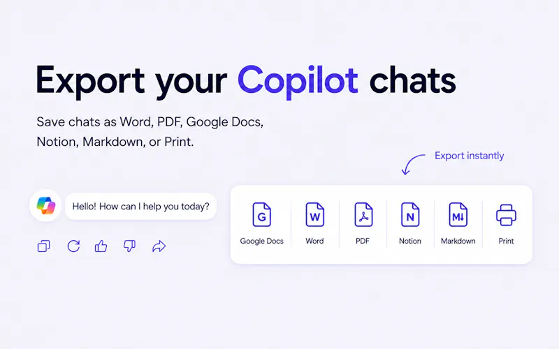 Microsoft Copilot Exporter screenshot 2