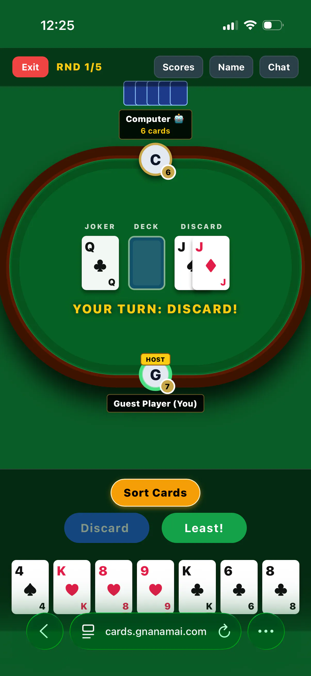 7 Cards Least Game gallery image
