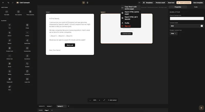 MailShot screenshot 1