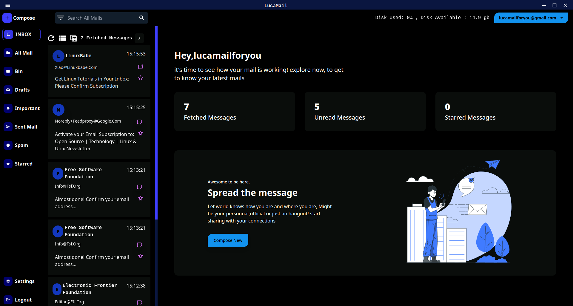 LucaMail gallery image