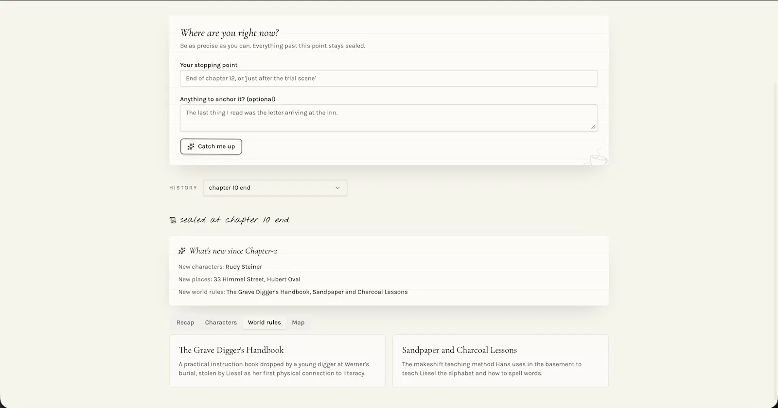 Plotrecap screenshot 5
