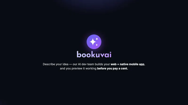 Bookuvai screenshot 1 (video preview)