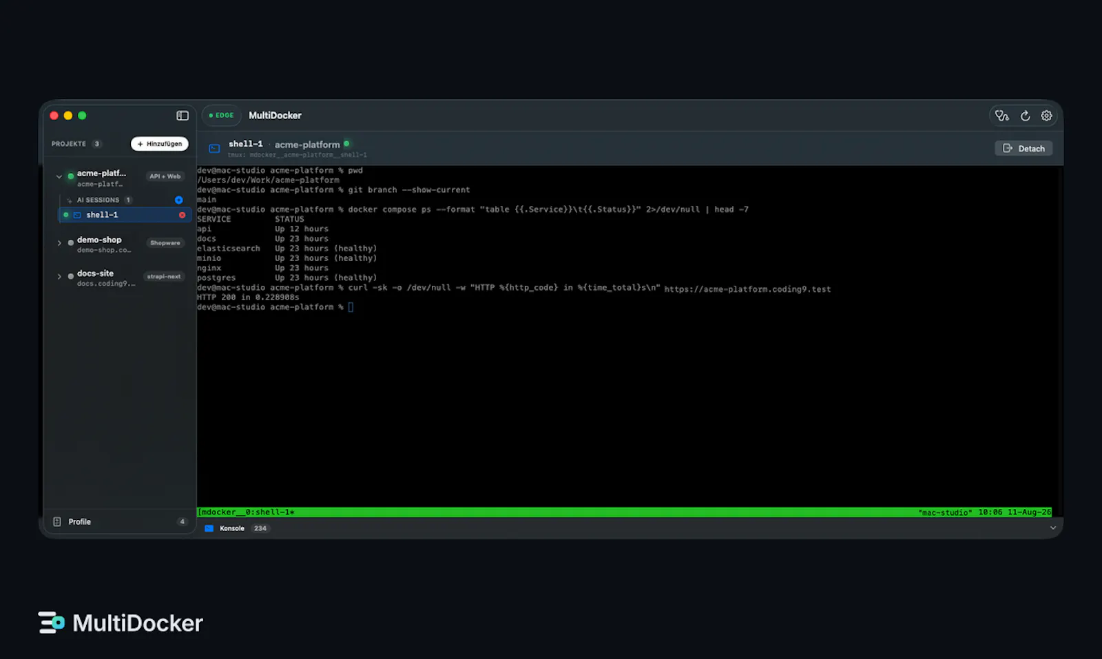 MultiDocker screenshot 3
