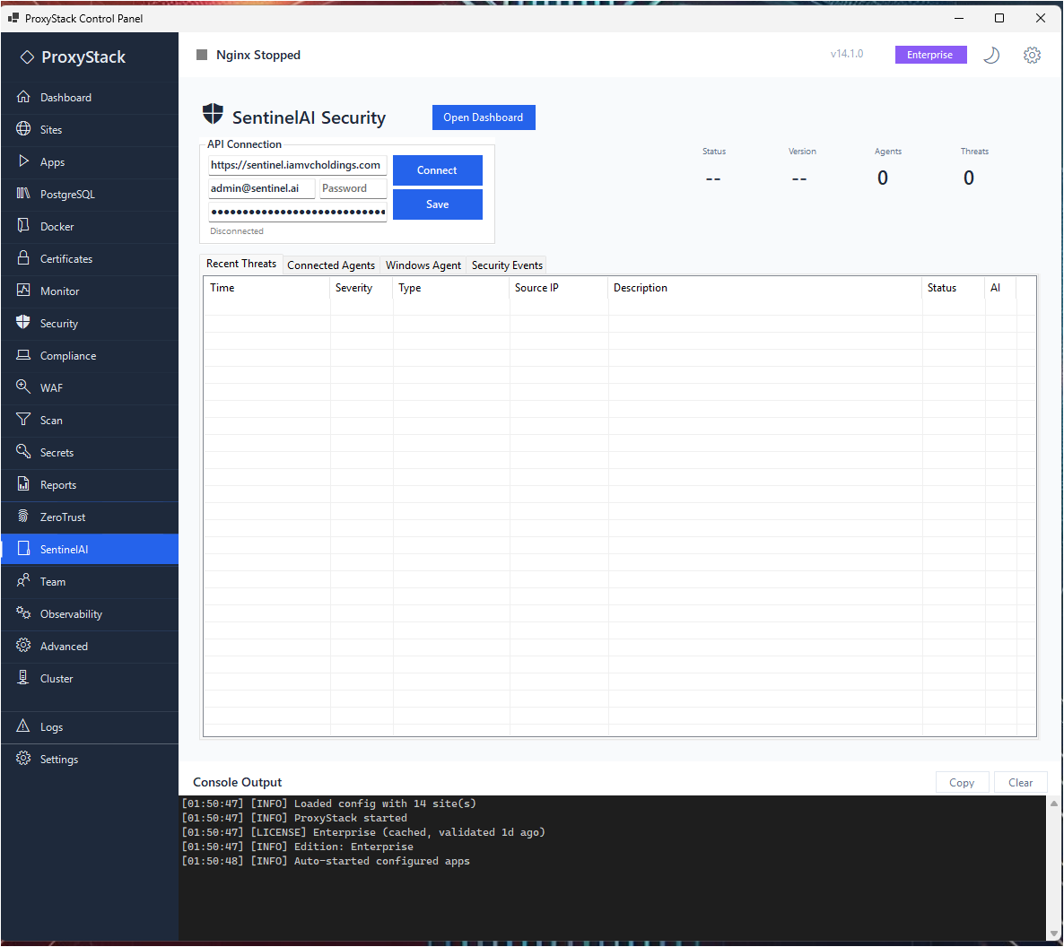 ProxyStack + SentinelAI gallery image