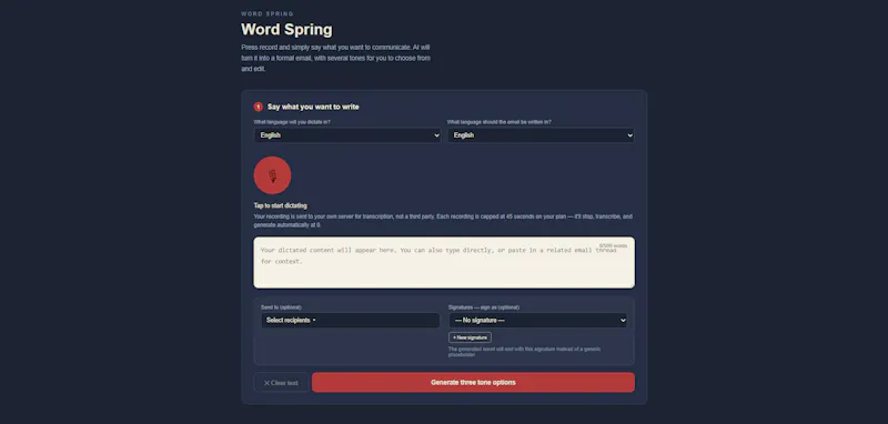 Word Spring screenshot 2