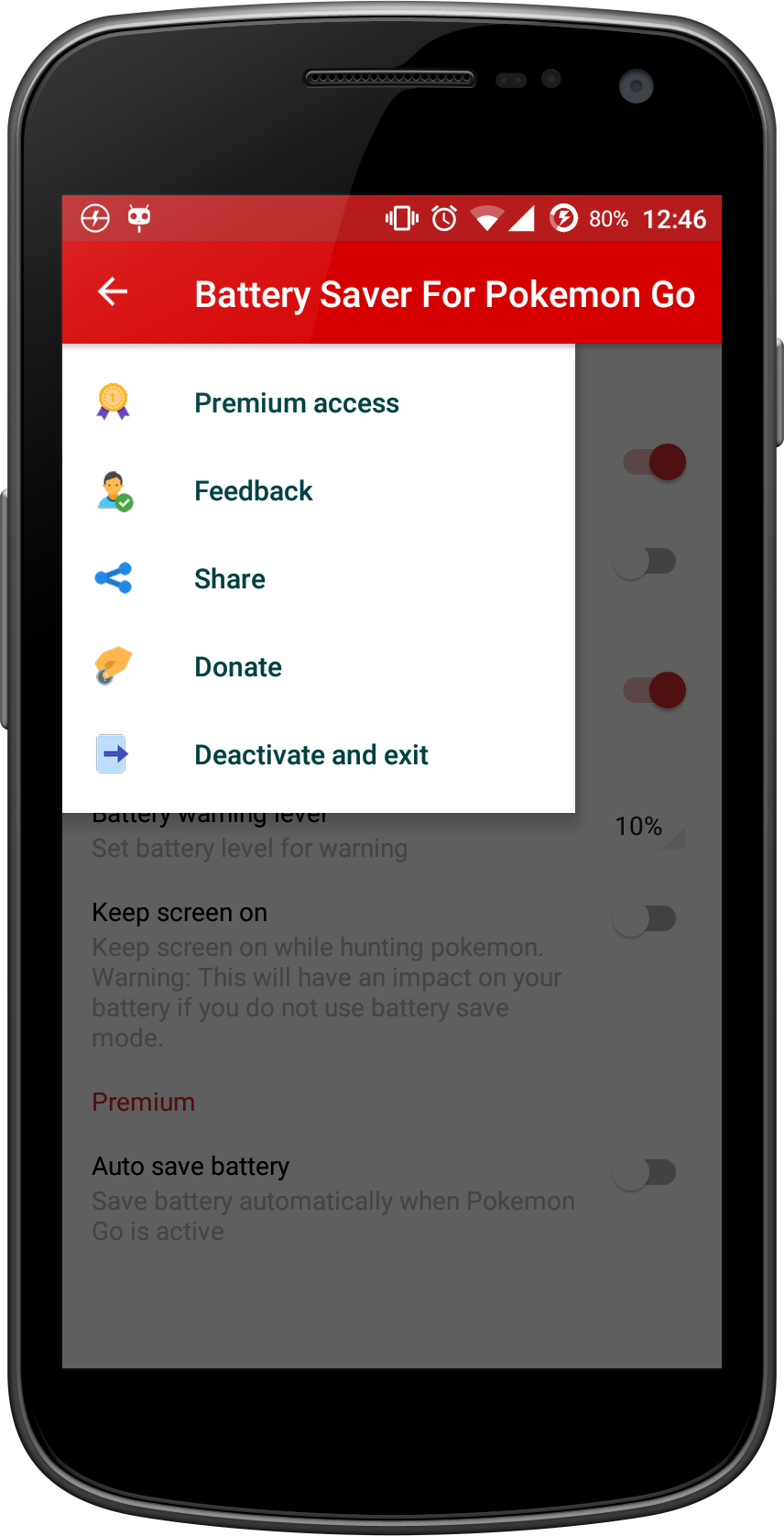 Battery Saver For Pokemon Go gallery image