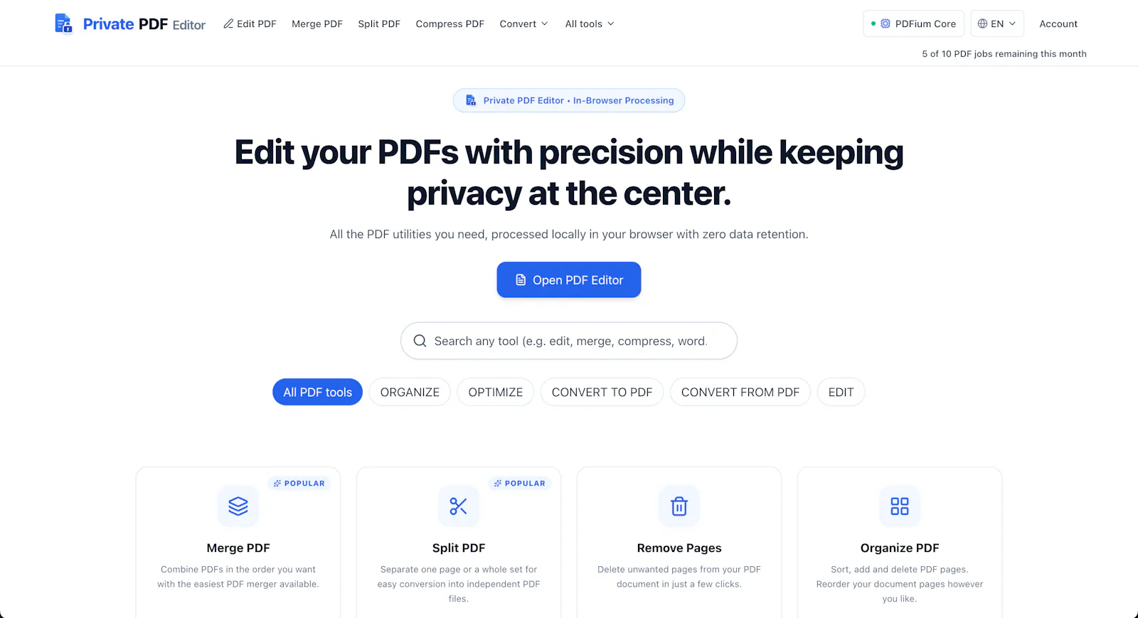 PrivatePDF Editor screenshot 4