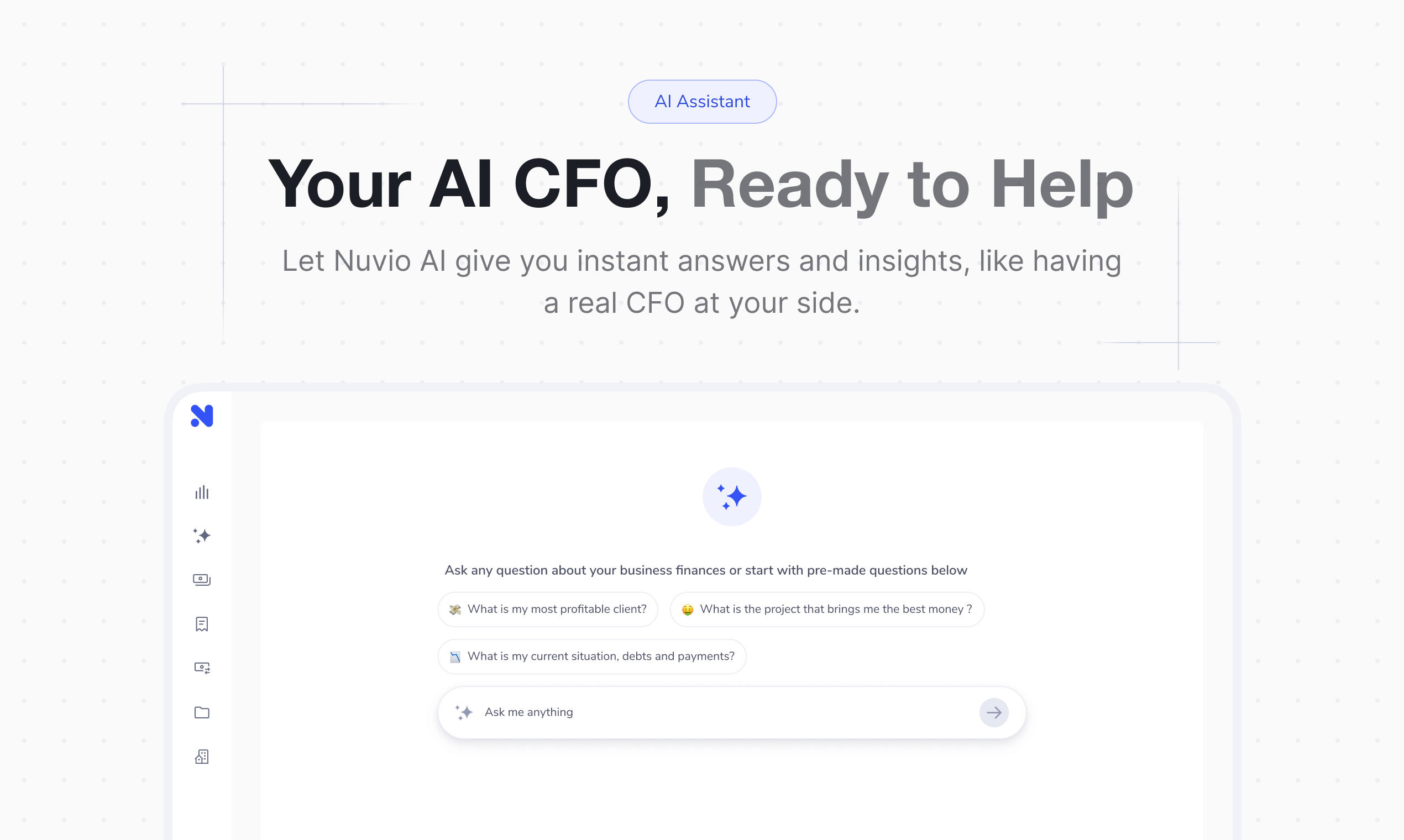 startuptile Nuvio-An AI CFO to handle your income expenses and cash flow