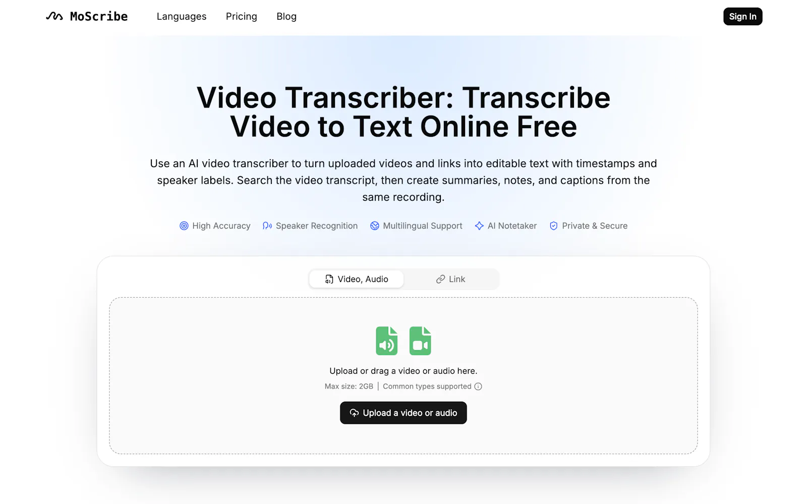 MoScribe screenshot 1