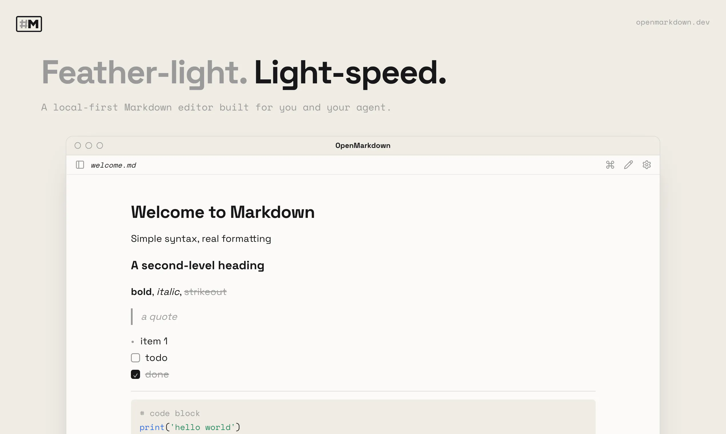 OpenMarkdown gallery image