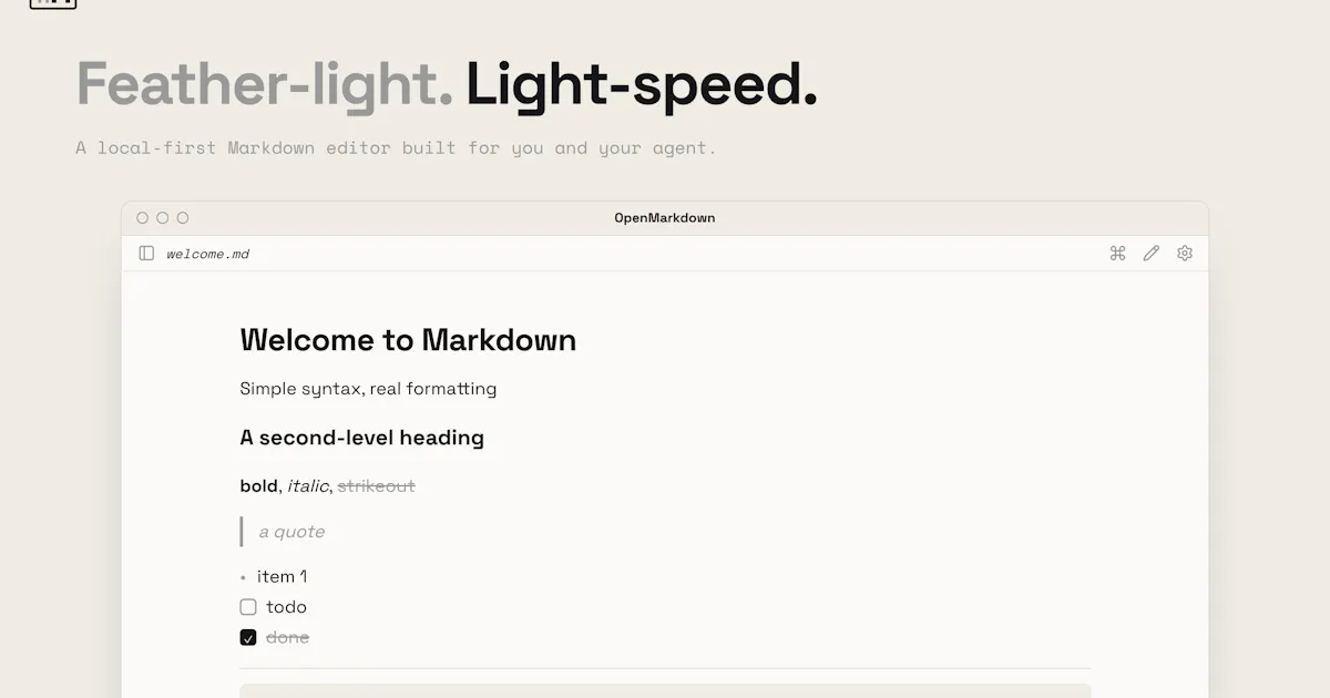 OpenMarkdown
