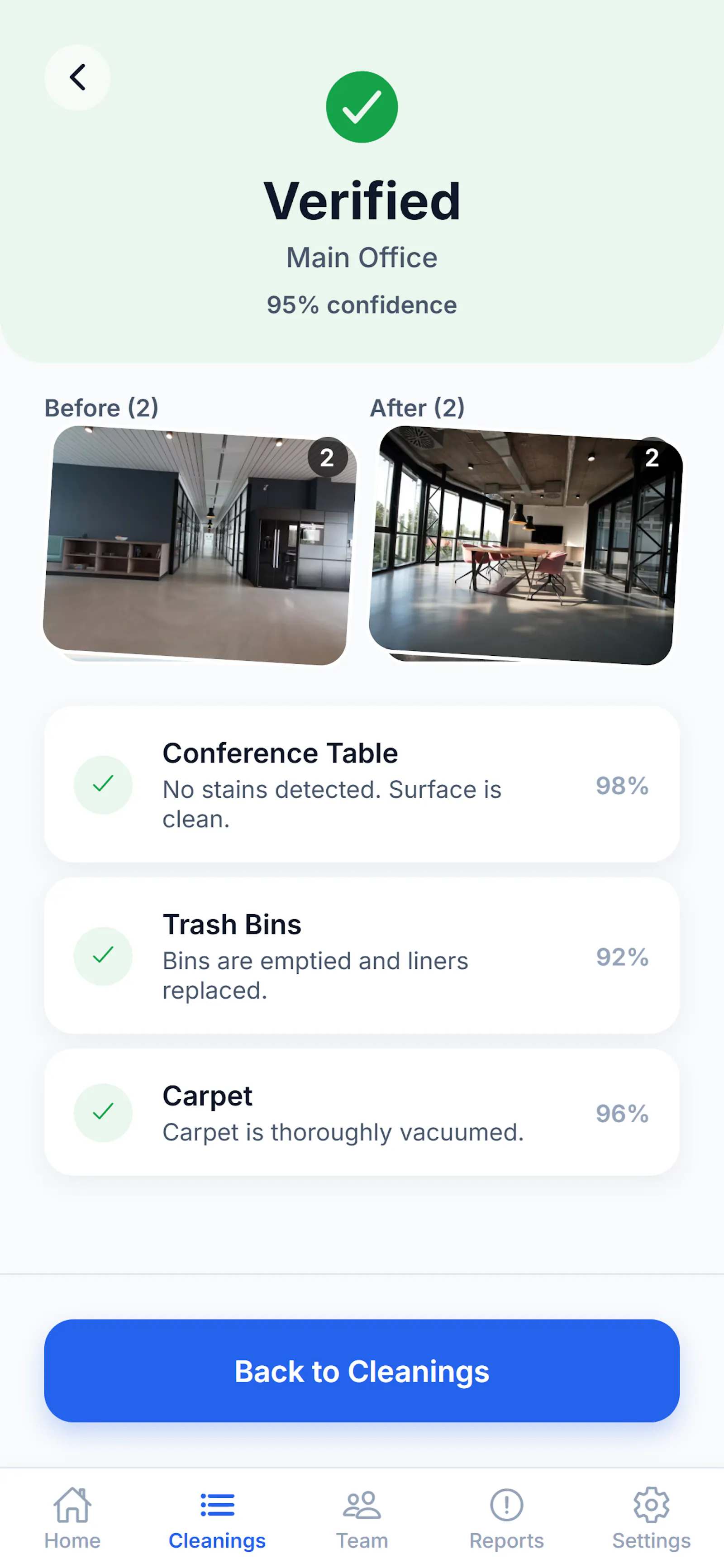 VeriClean: Cleaning Team App screenshot 1