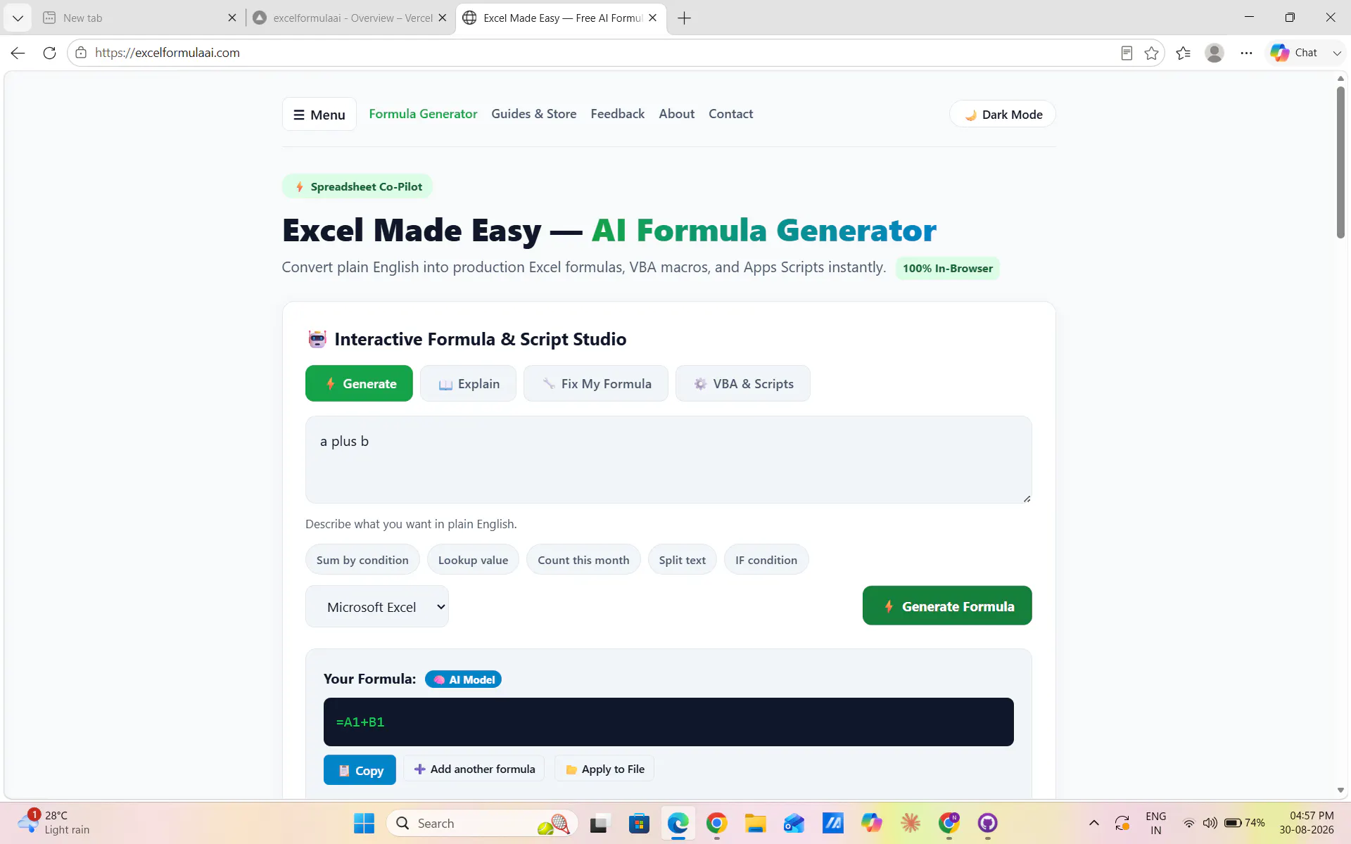 ExcelFormulaAI gallery image