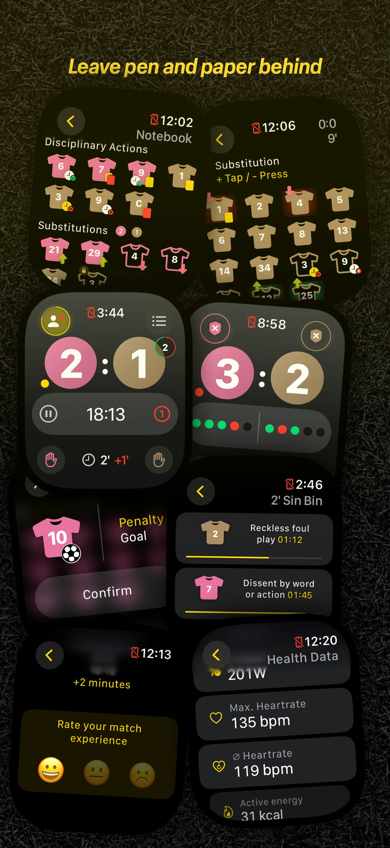 スコアは何ですか、仲間？ - Apple WatchとiPhoneのサッカー /サッカー審判アプリメディア2
