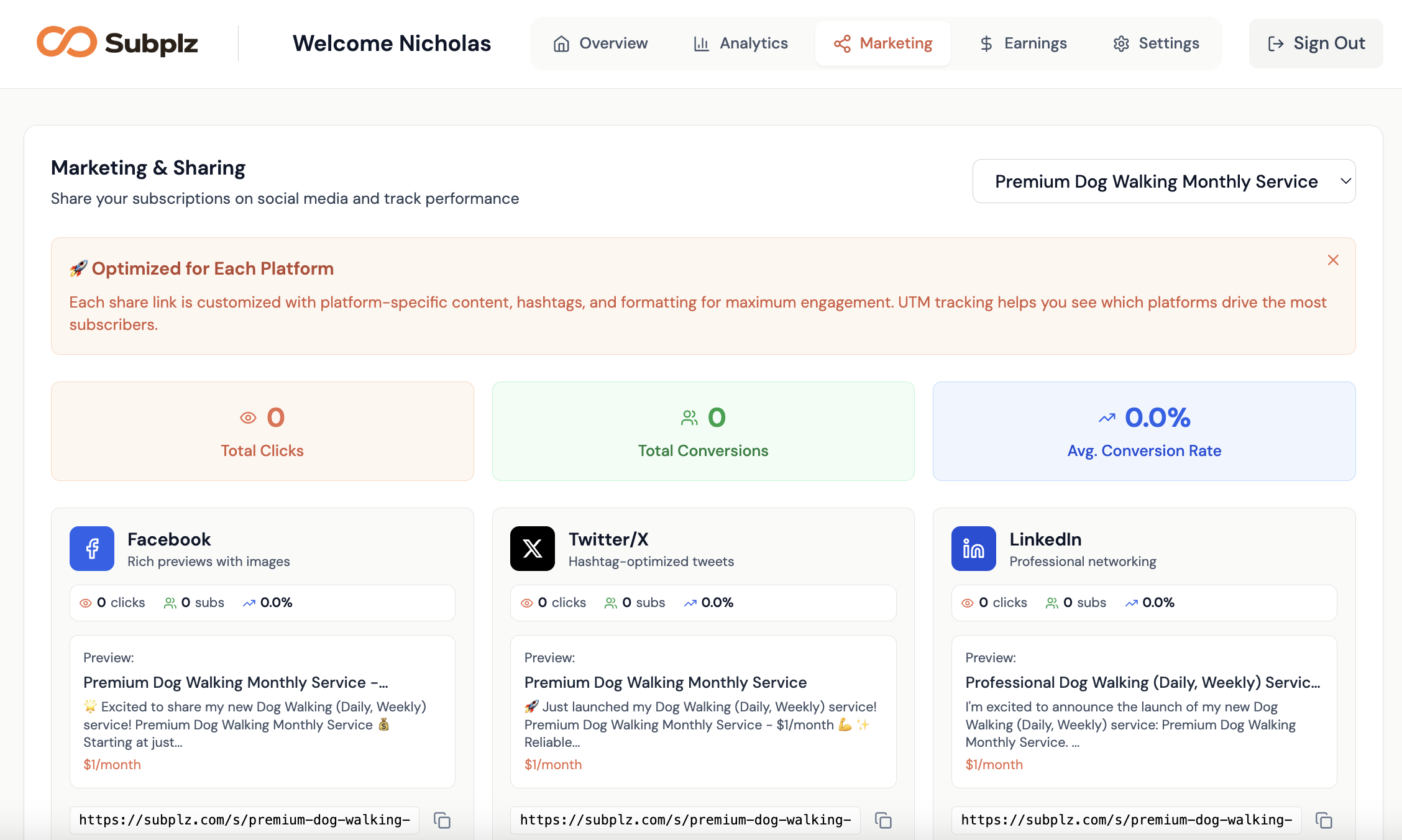 Subplz - Screenshot 3 showing product features and functionality