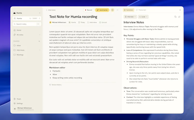 Humla screenshot 2