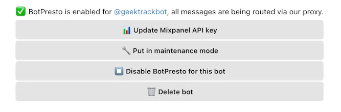 BotPresto: Telegram Bot Creator Aid gallery image