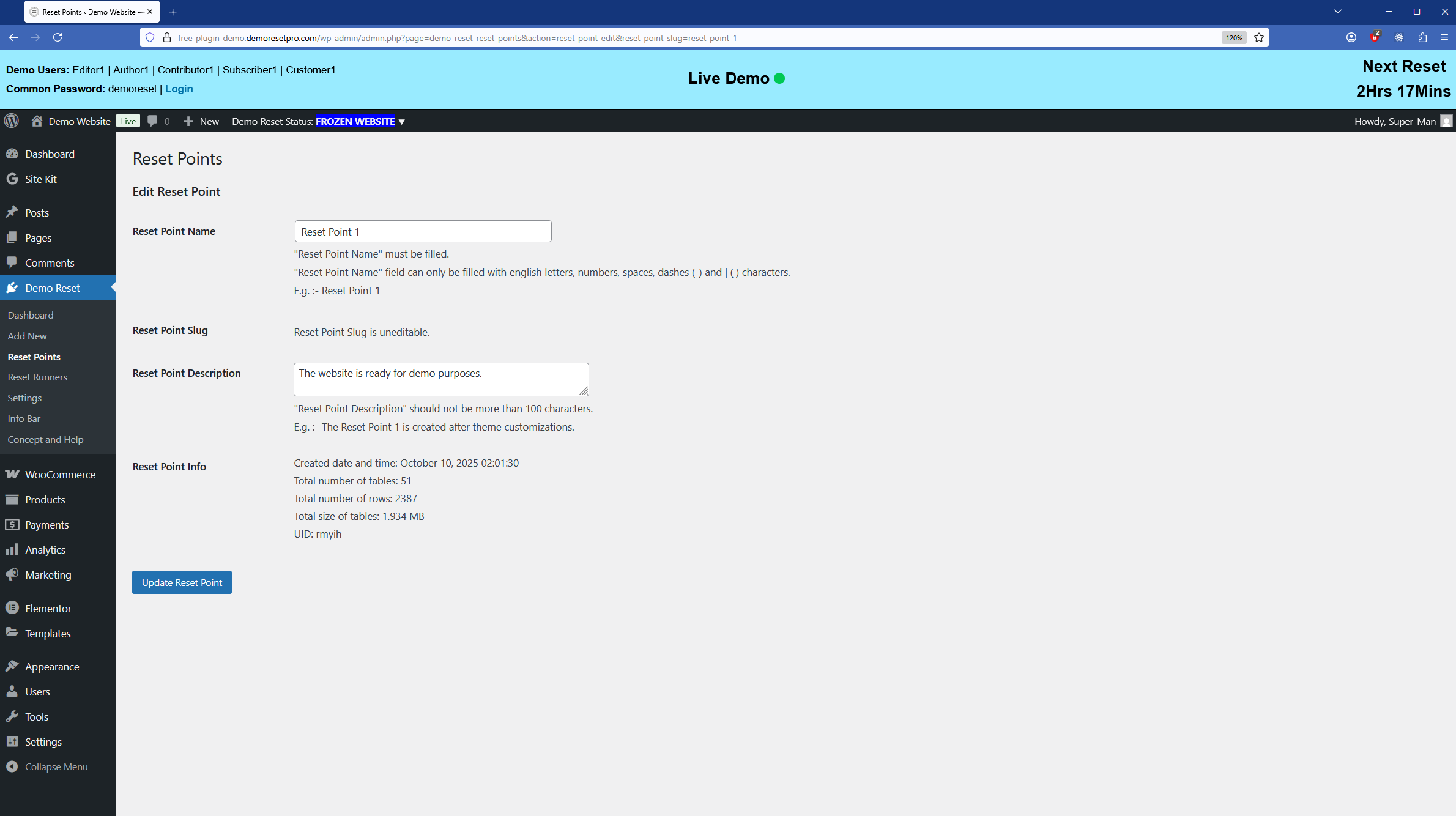 Demo Reset gallery image