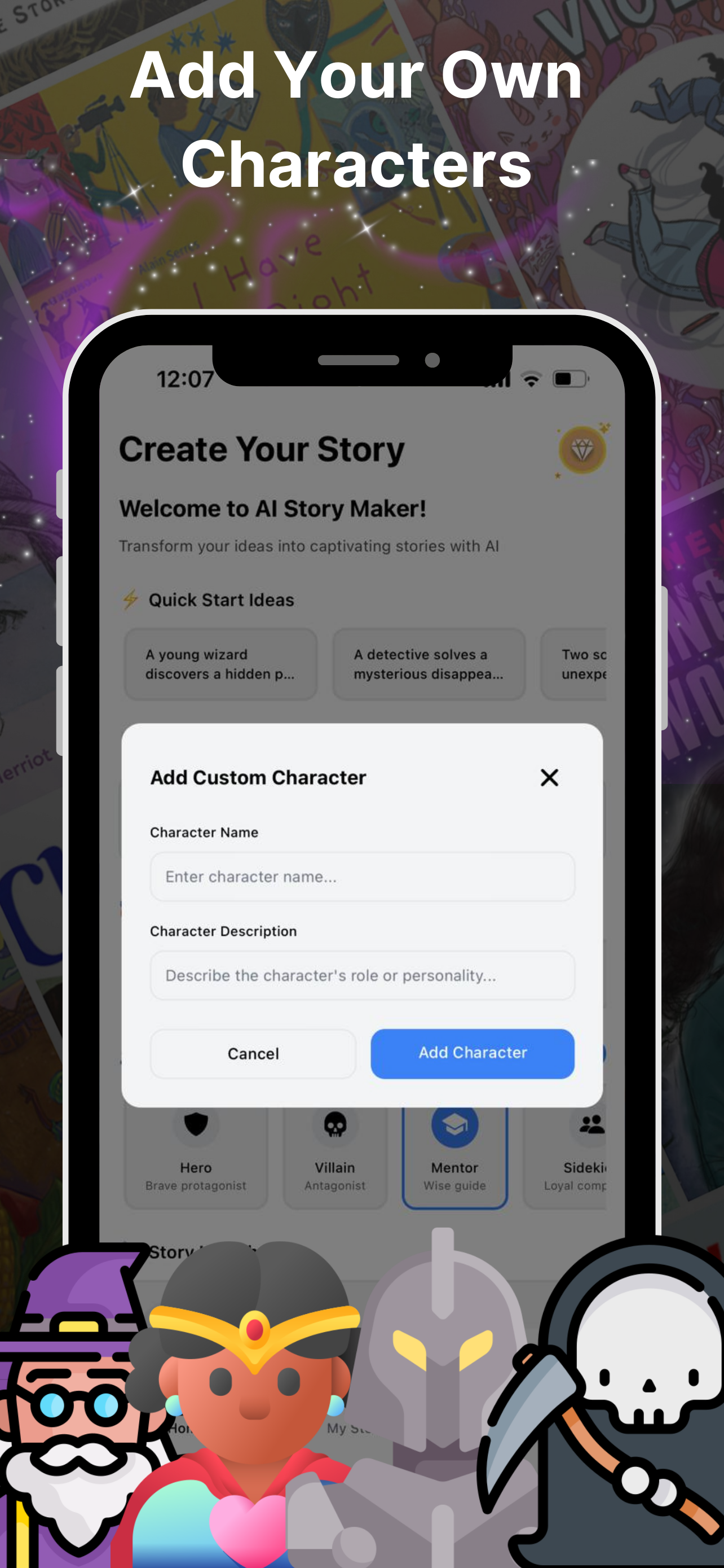 AI Storyteller: Book Creator - Turn your ideas into full books with AI ๋ฏธ๋์ด 4