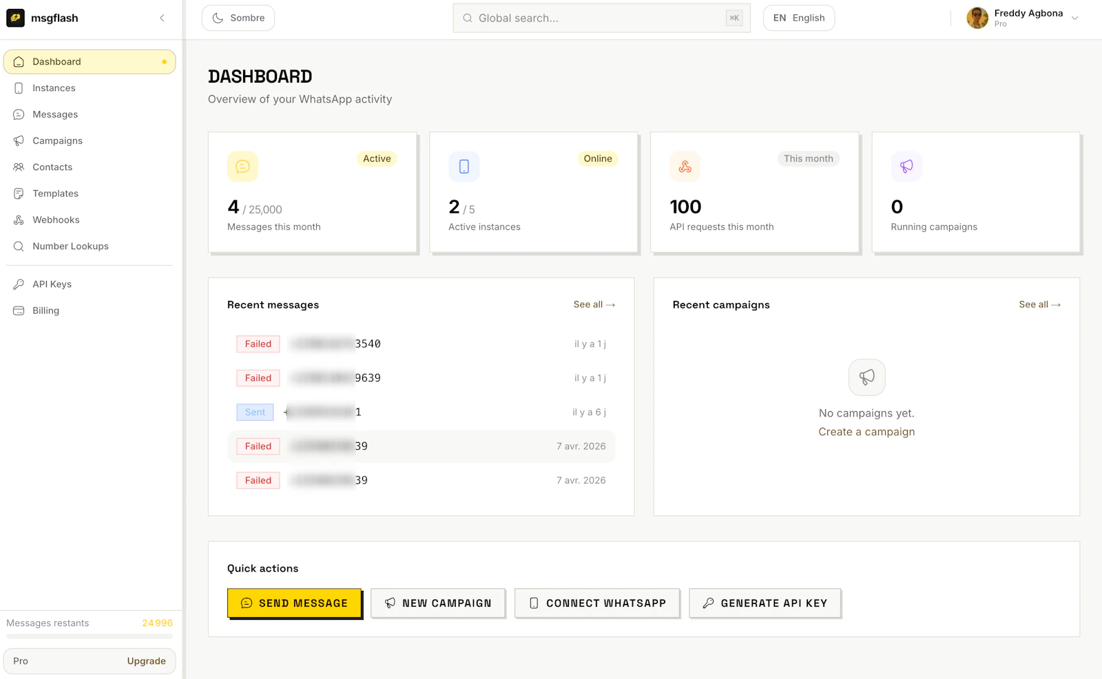 MsgFlash screenshot 1