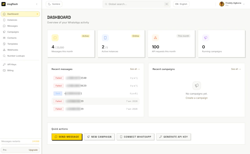 MsgFlash screenshot 1