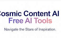 Cosmic Content AI media 1