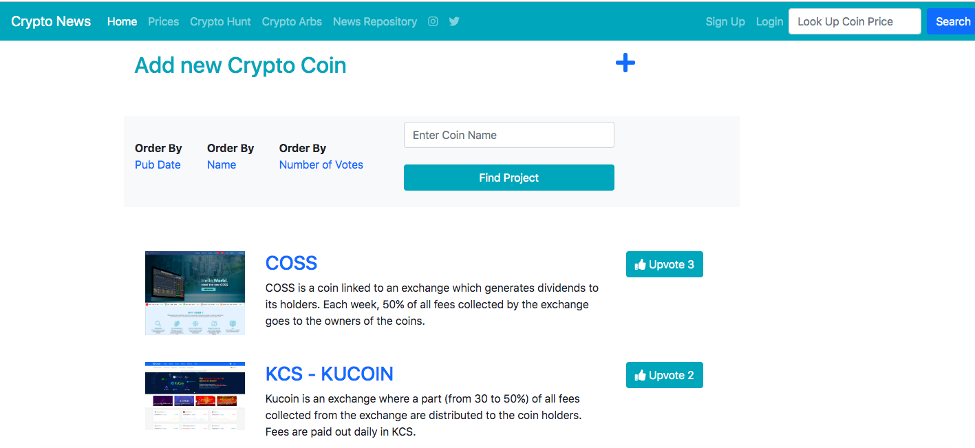 Crypto Arb Finder and Upvote Crypto gallery image