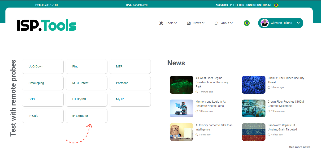 ISP.Tools - Main screenshot showing features and interface