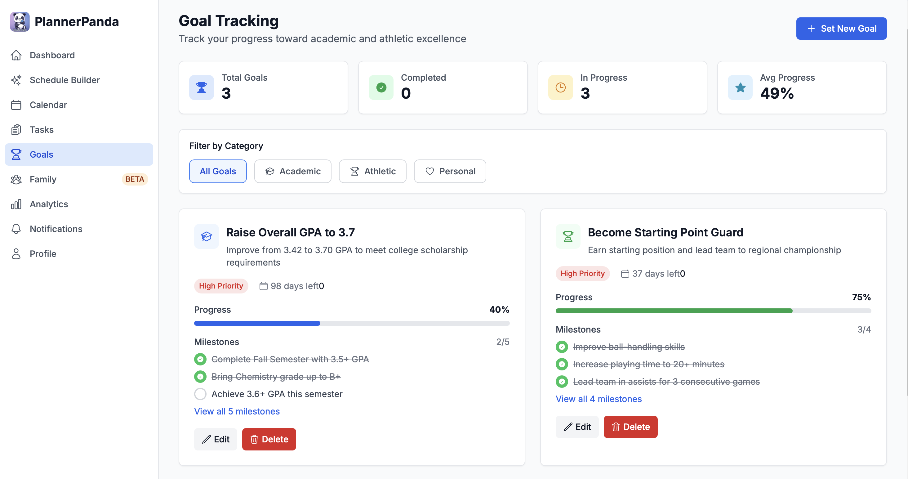 Média Plannerpanda - Planificateur étudiant à AI pour la réussite académique et sportive 5
