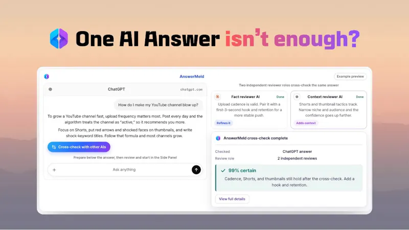 AnswerMeld screenshot 1 (video preview)