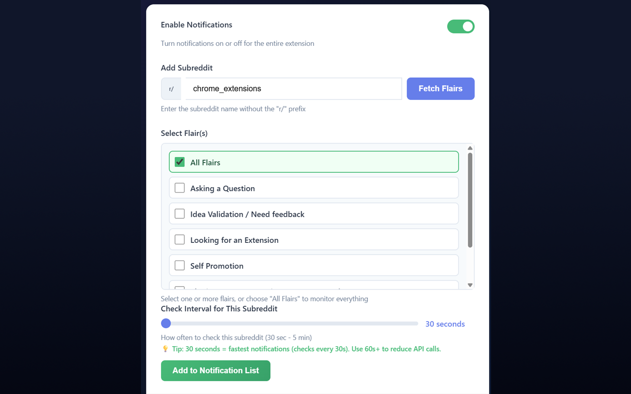 Reddit Subreddit Notifier media 4