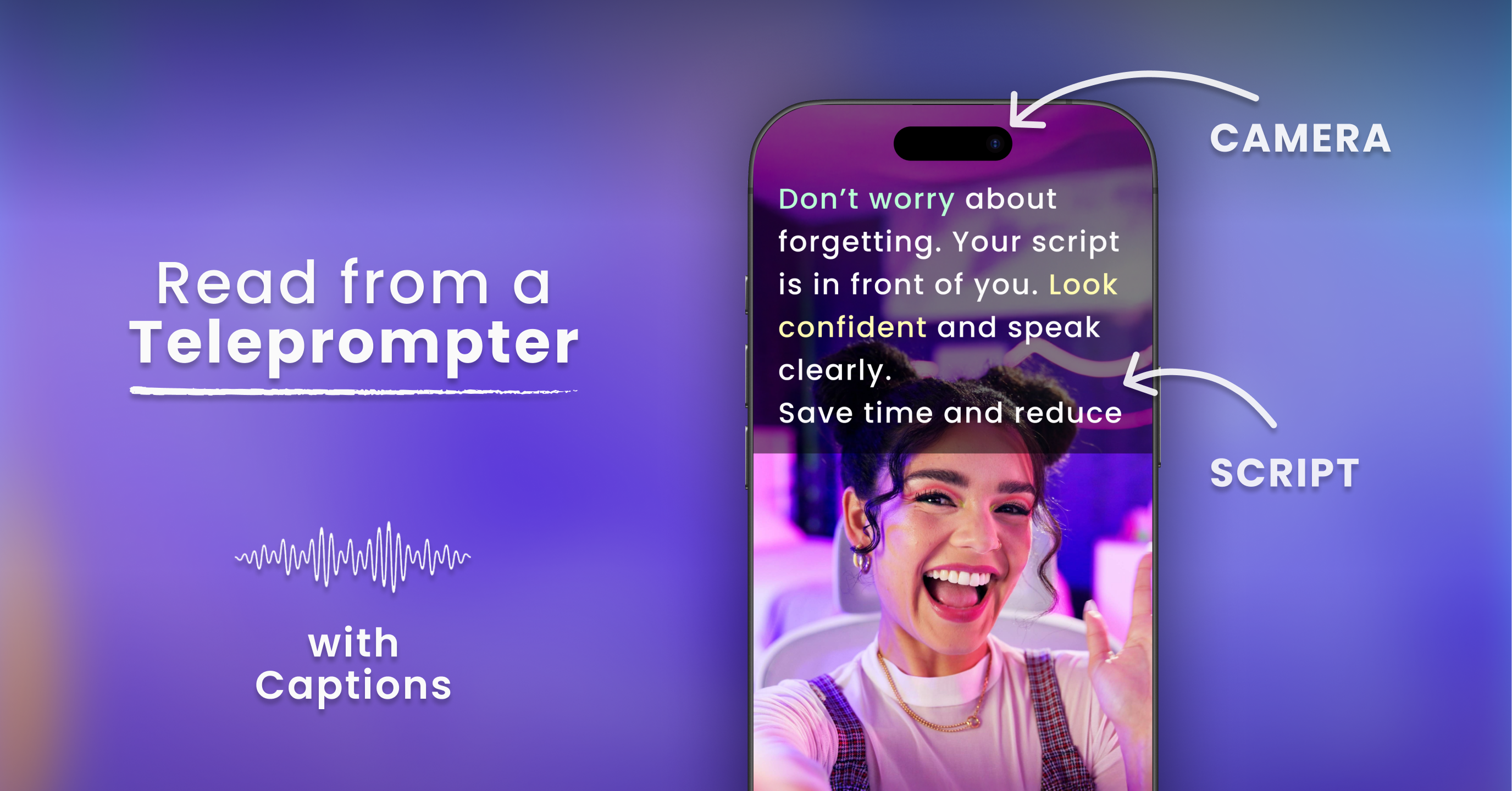 Teleprompter & Captions AI gallery image
