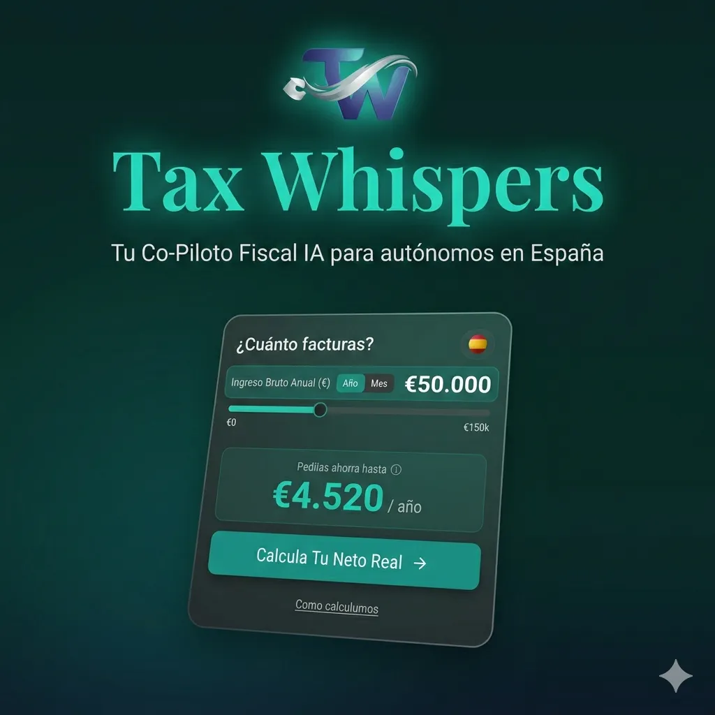 Tax Whispers 제품 배너