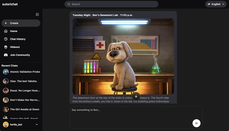 Sutorichat screenshot 2