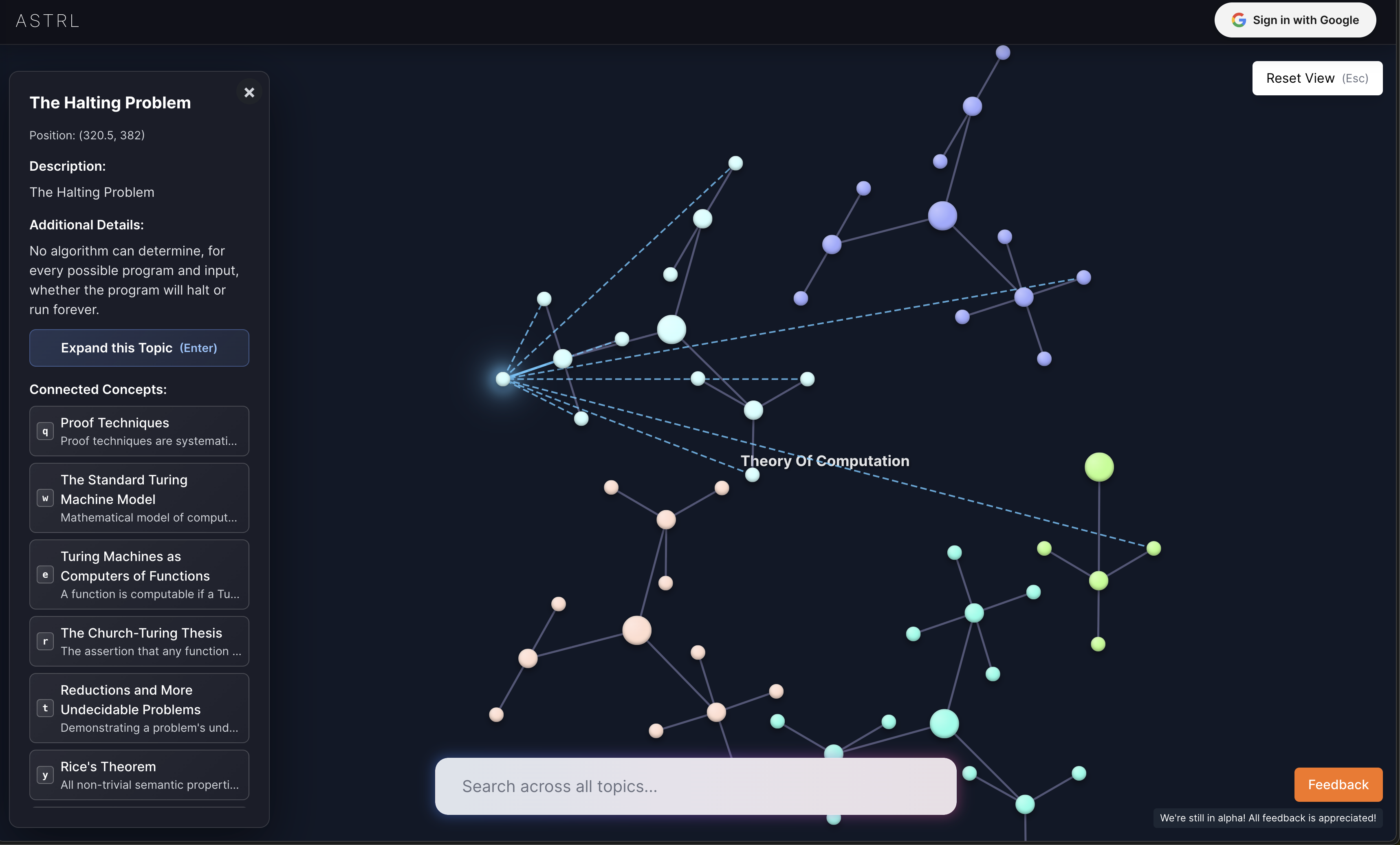 ASTRL - Screenshot 2 showing product features and functionality