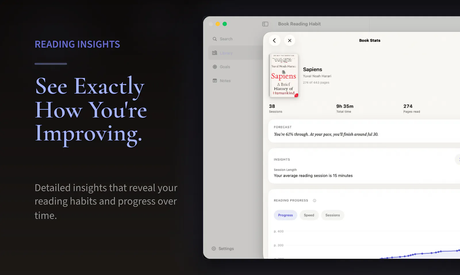 Book Reading Habit - for macOS screenshot 2
