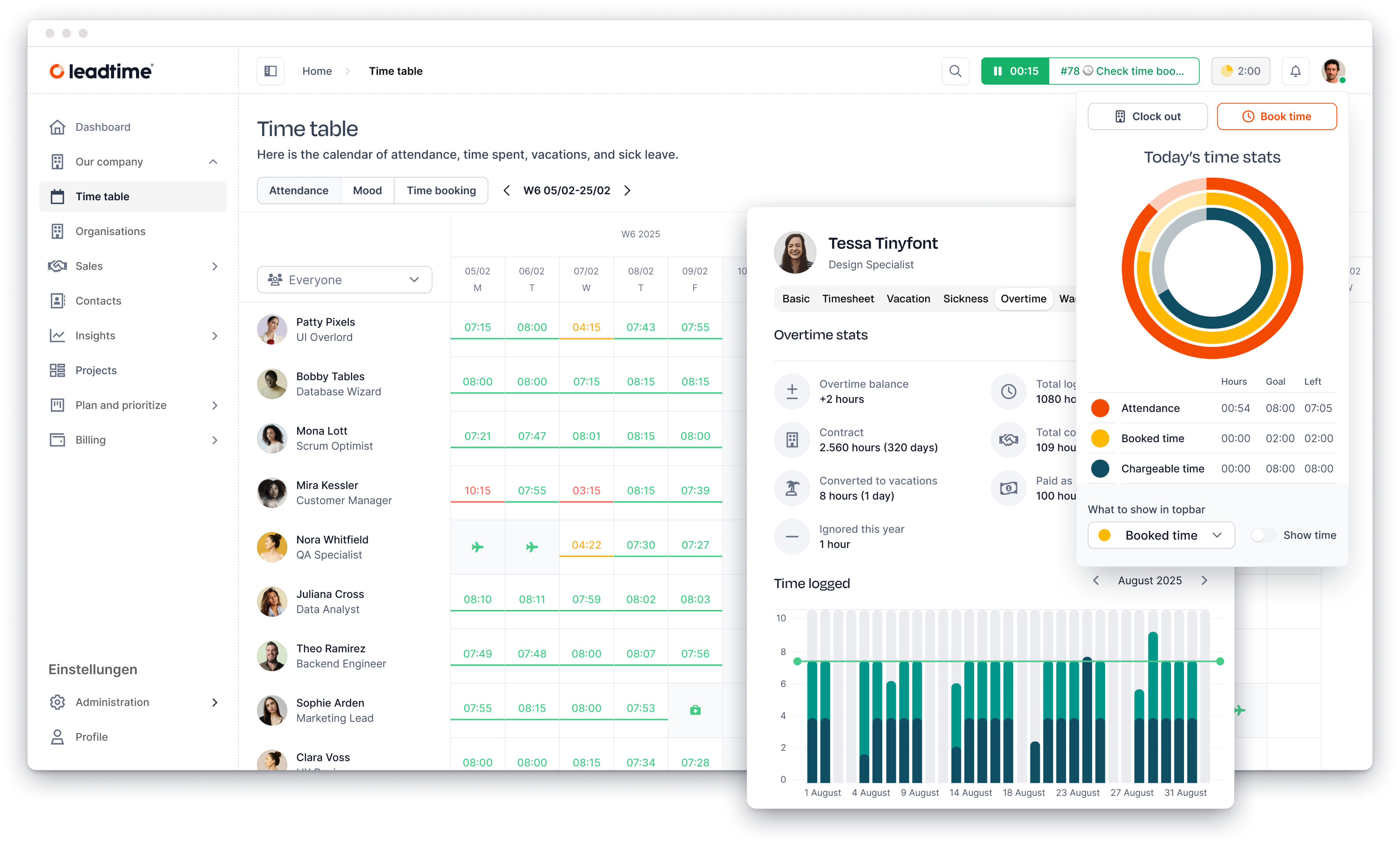 Leadtime - Screenshot 2 showing product features and functionality