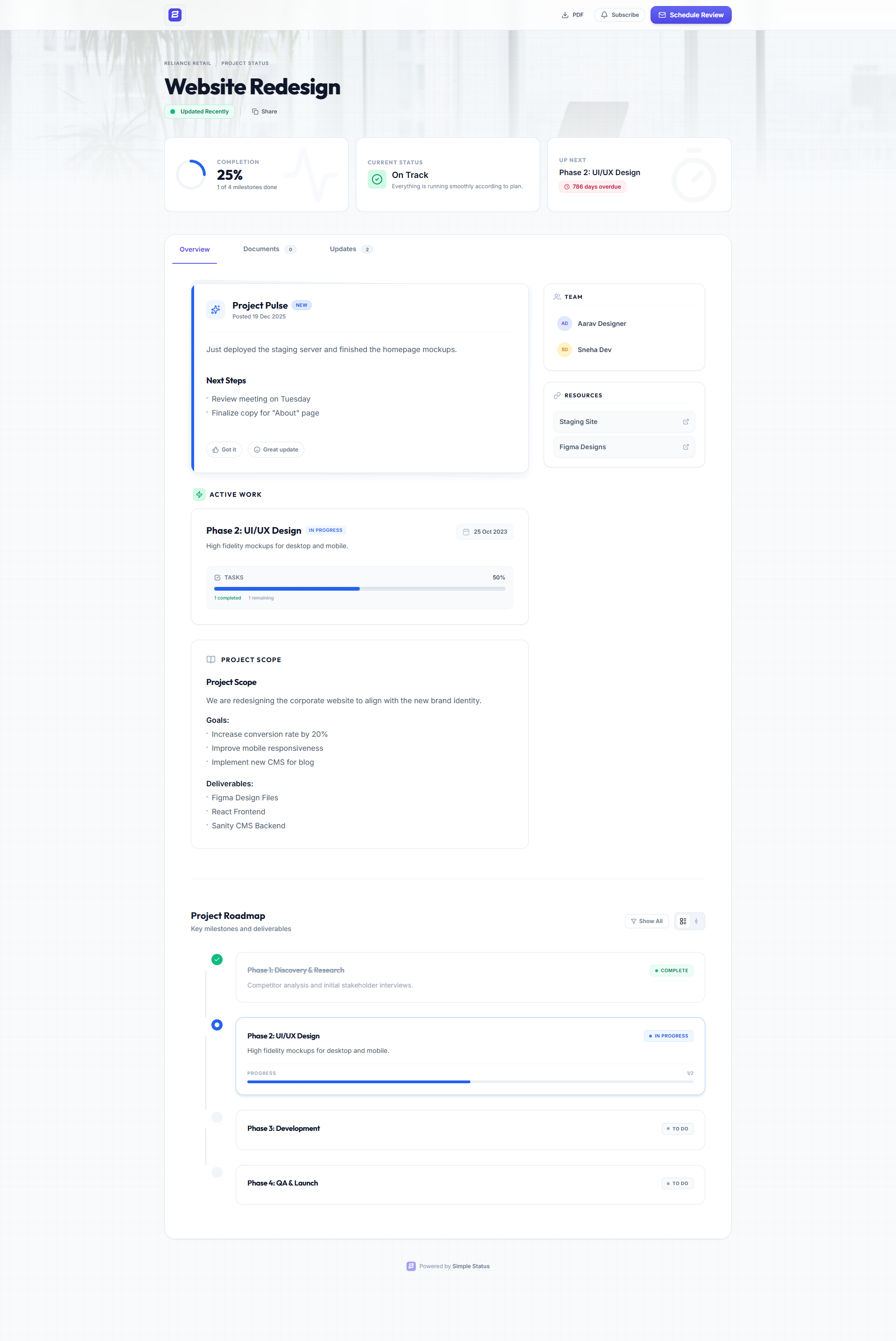 Simple Status gallery image
