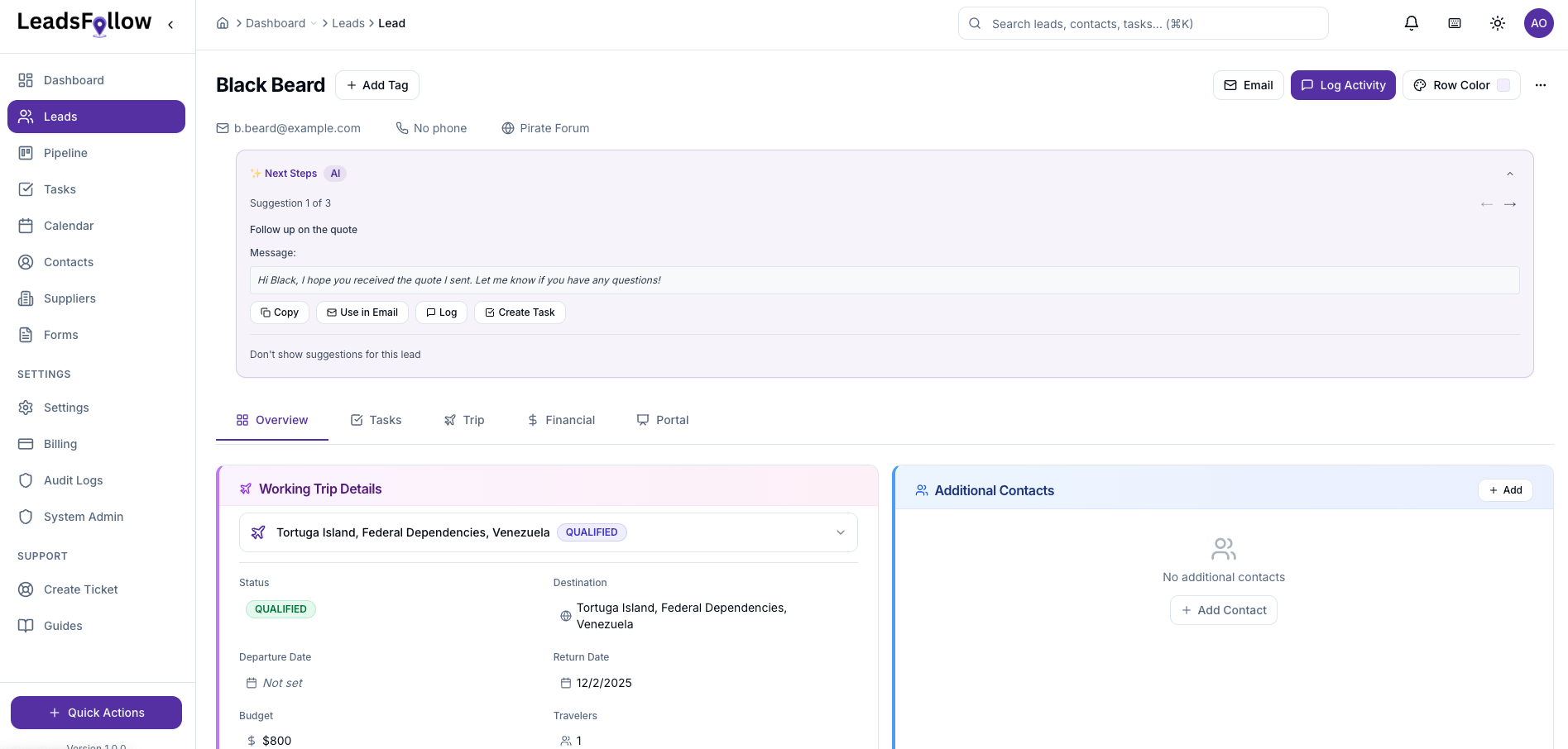 LeadsFollow - Screenshot 3 showing product features and functionality