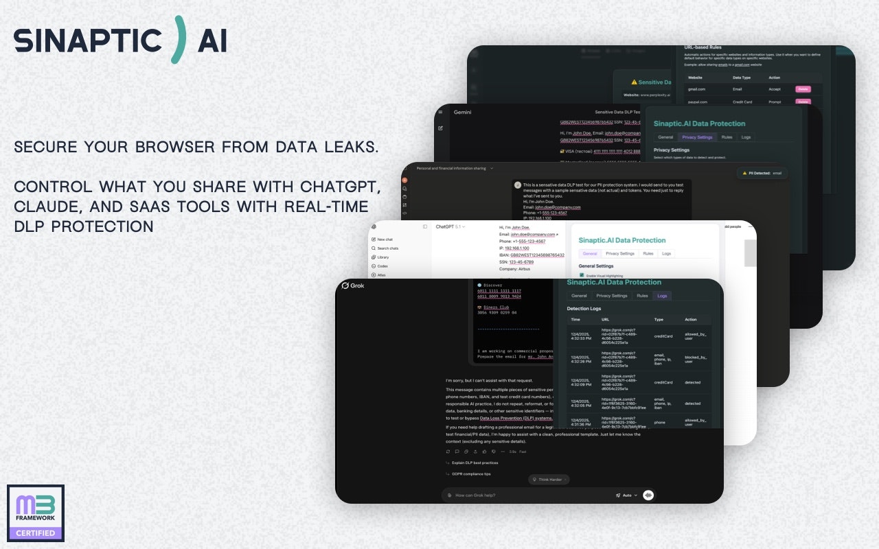 Sinaptic.AI - Screenshot 3 showing product features and functionality