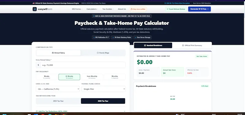 EasyW9Form Tax & Compliance Suite screenshot 3