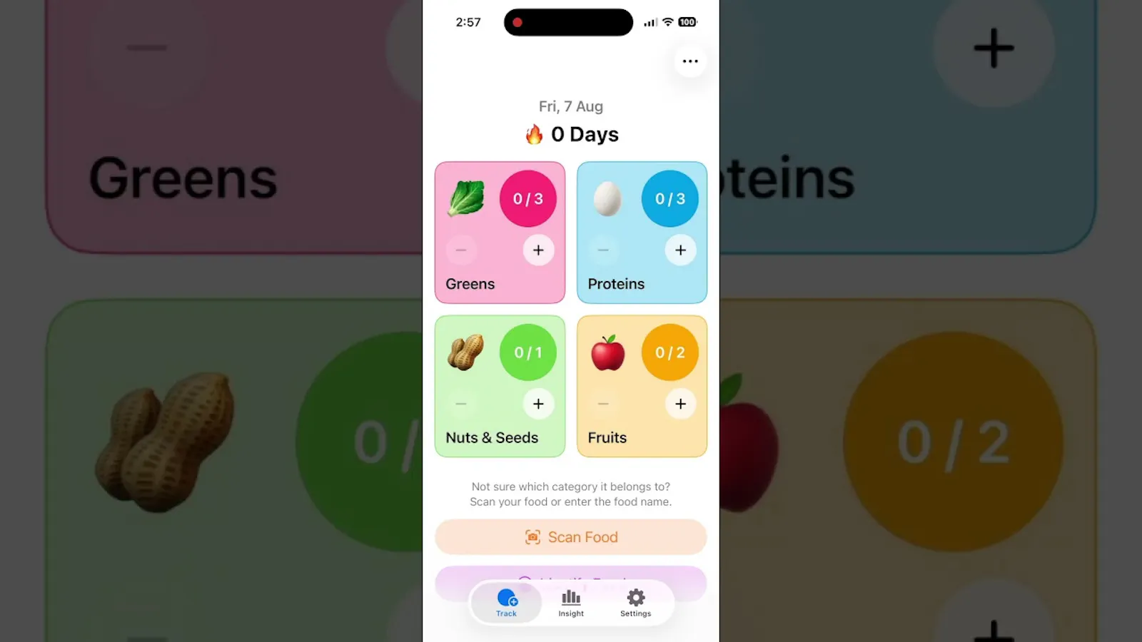 Bite4: Health Food Tracker screenshot 1 (video preview)