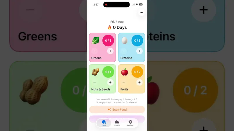Bite4: Health Food Tracker screenshot 1 (video preview)
