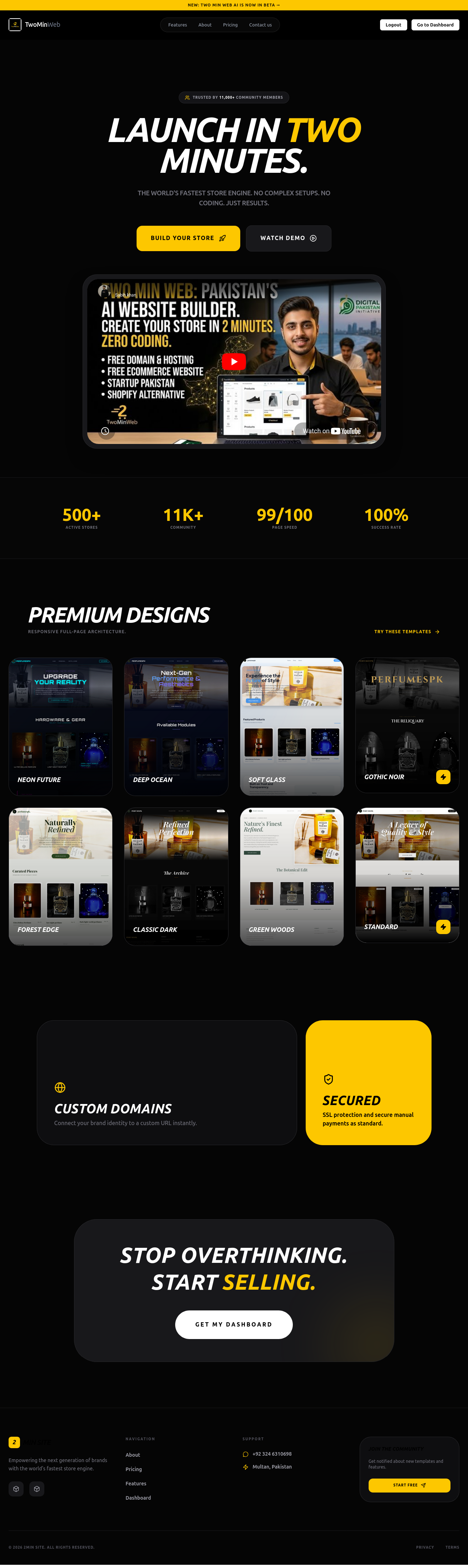 TwoMinSite gallery image